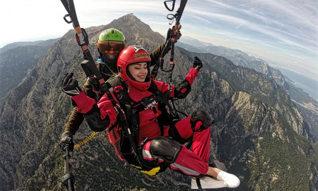 Tahtalı’da Turistler Özgürlüğe Uçuyor