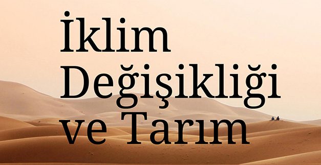 Tarım sektörü, iklim değişikliğinden en çok etkilenen sektör