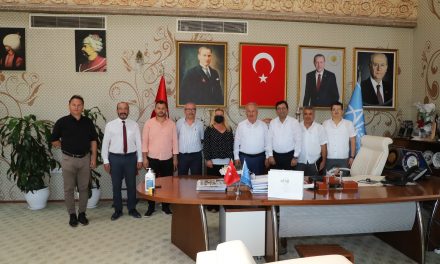 ATSO 46. Grup, Aksu Belediye Başkanı Halil Şahin’i ziyaret etti