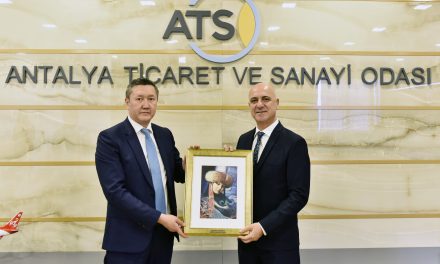 <strong>KAZAKİSTAN ANTALYA BAŞKONSOLOSU KUAT KANAFEYEV’DEN BAŞKAN BAHAR’A ZİYARET</strong>